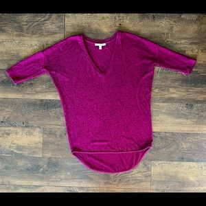 Maroon Pink Knit Express Sweater